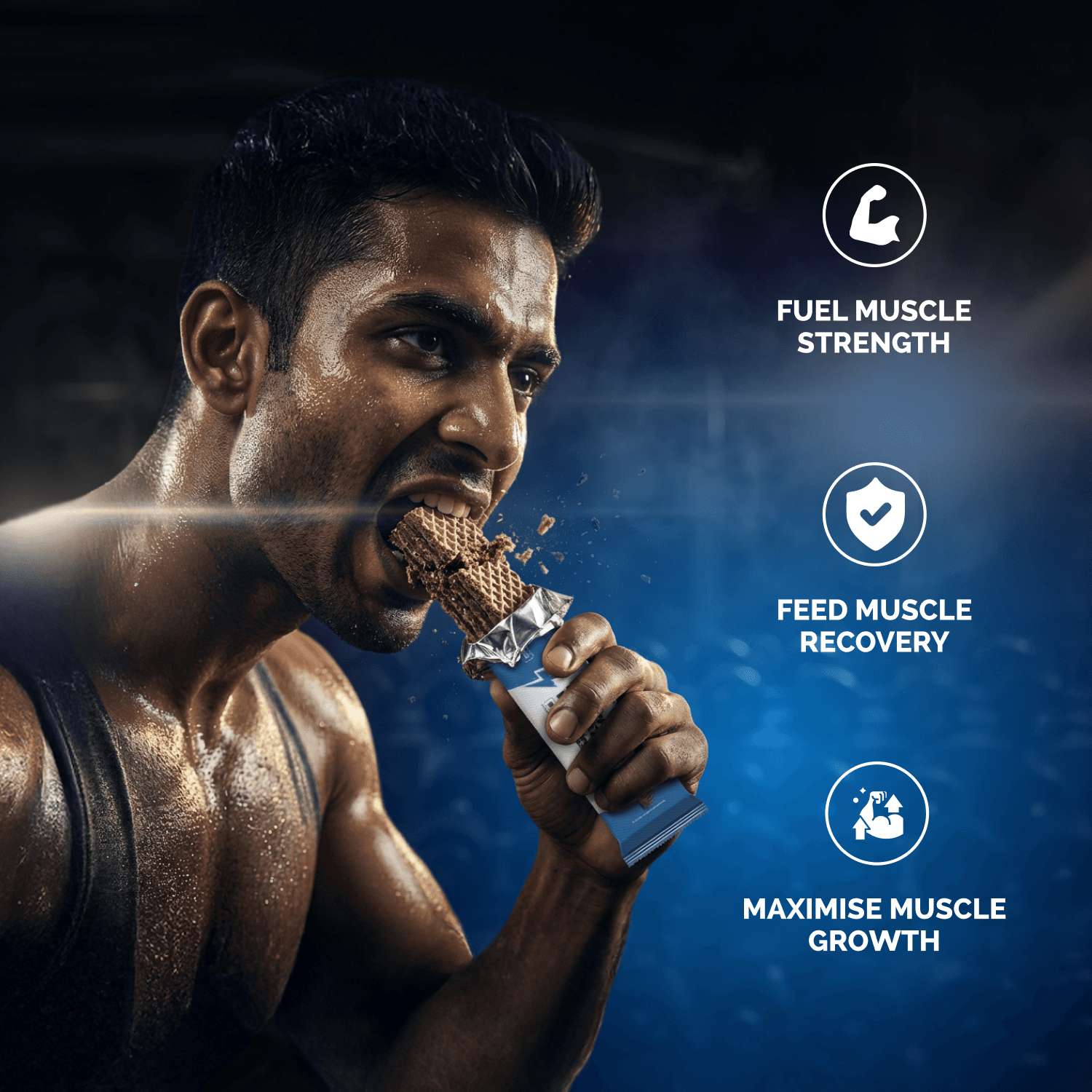 Wellcore - Creatine Wafer Bar | Chocolate Flavour (Pack of 6)
