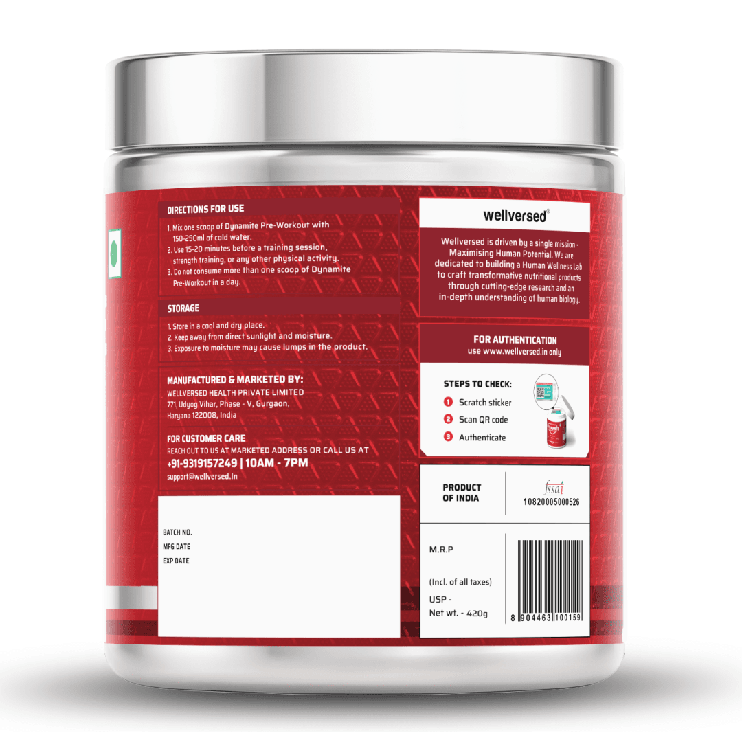 Dynamite Pre-Workout (420g, 30 Servings) | Fruit Blast