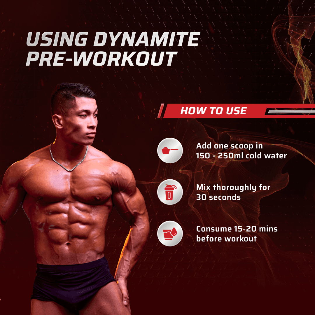 Dynamite Pre-Workout (420g, 30 Servings) | Fruit Blast