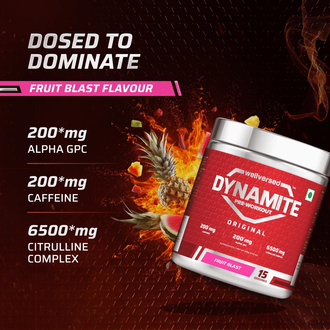 Dynamite Pre-Workout (210g, 15 Servings) | Fruit Blast