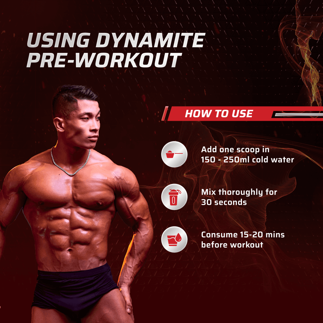 Dynamite Pre-Workout (210g, 15 Servings) | Berry Burst