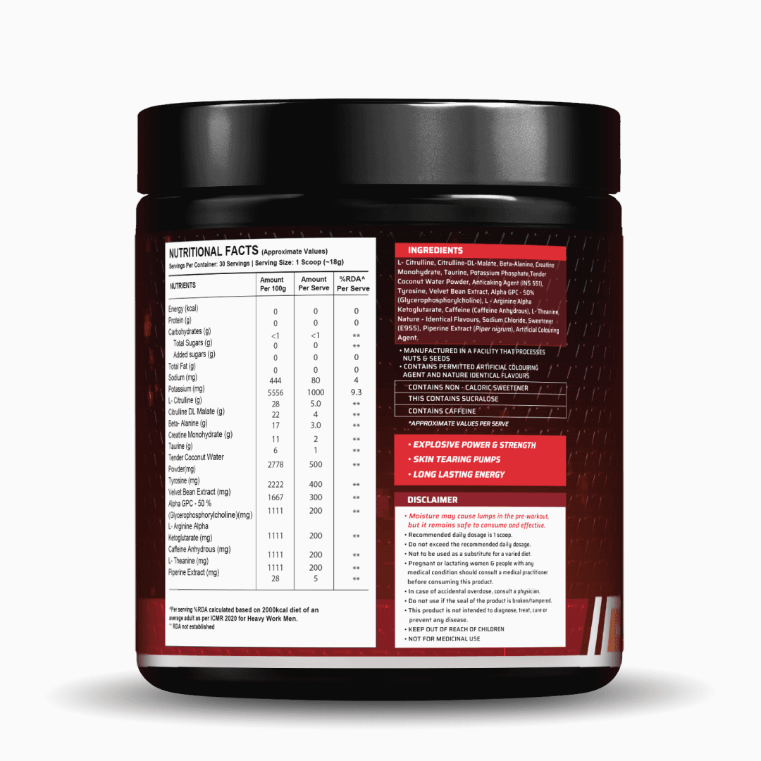 Dynamite Pre-Workout EXTREME (540g, 30 Servings) | Chilli Guava