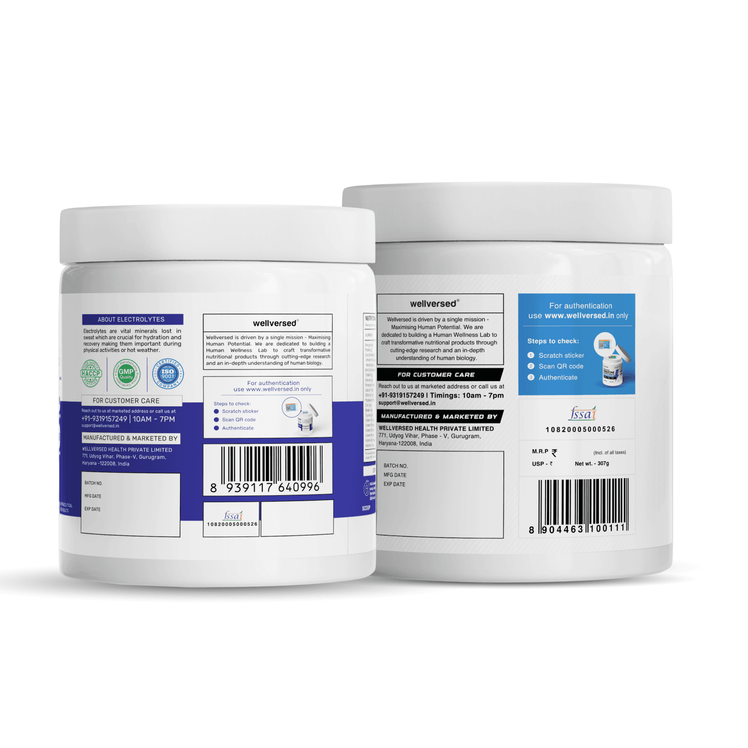 OSMO - Electrolytes (45 servings, Valencia Orange) + Wellcore Creatine (83 Servings, Watermelon Wave)