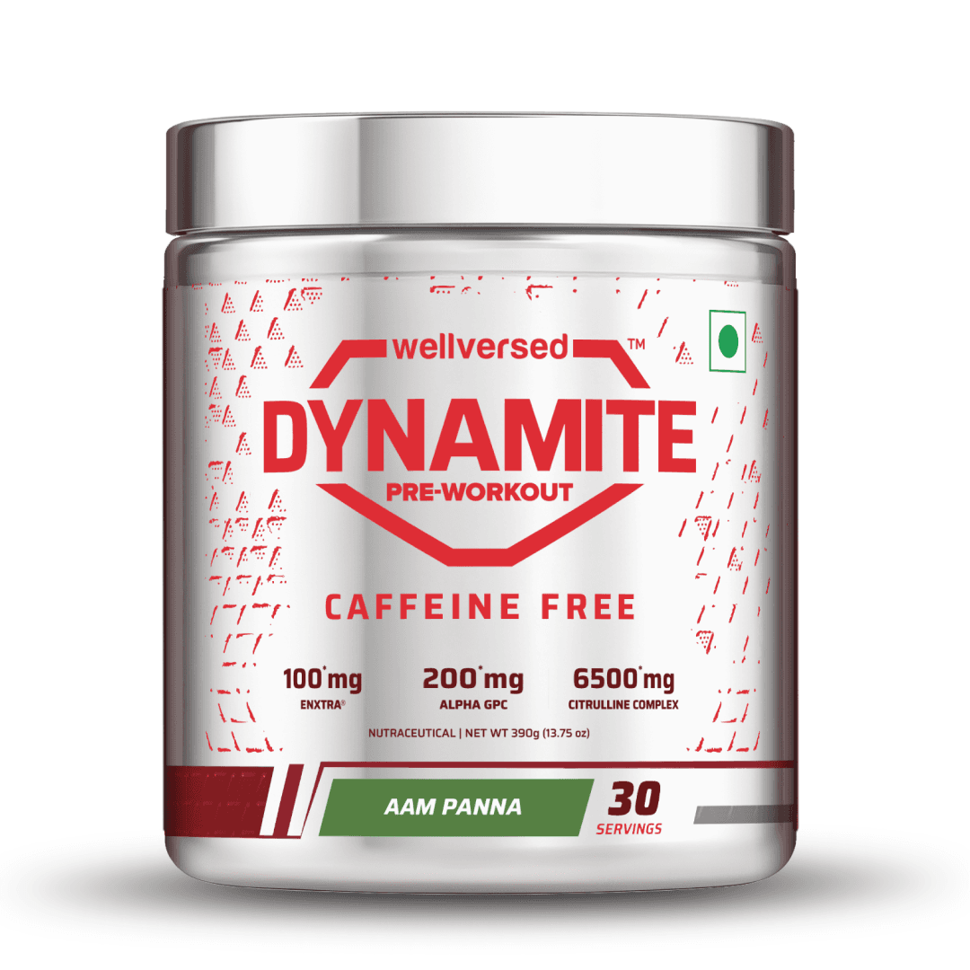 Dynamite Pre-Workout Caffeine Free (390g, 30 Servs) | Aam Panna