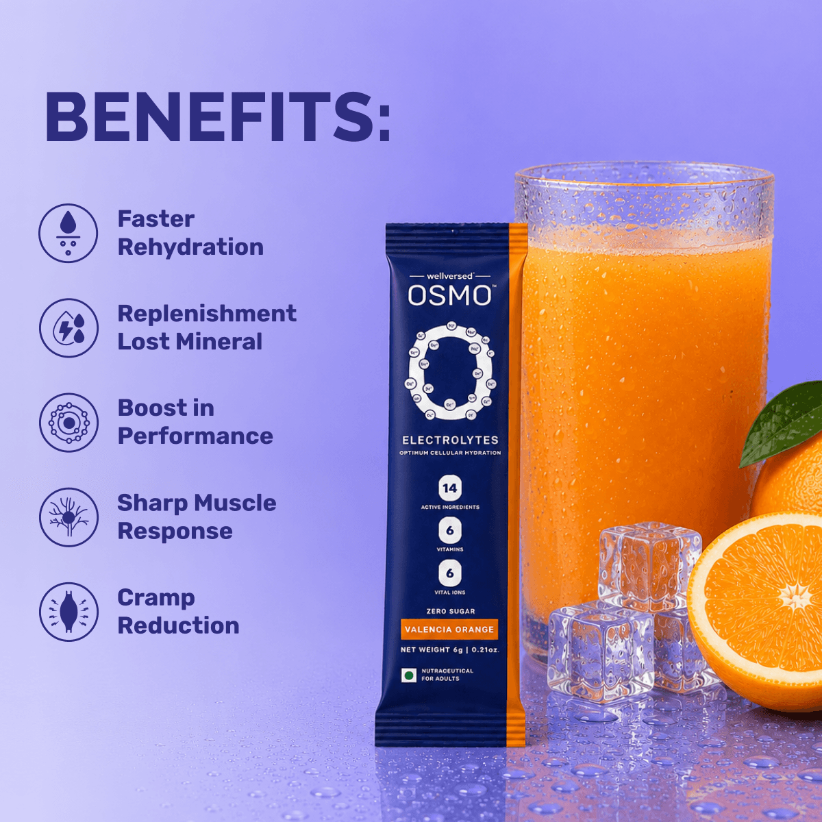 OSMO Electrolytes Sachets (30 Servings, Valencia Orange)