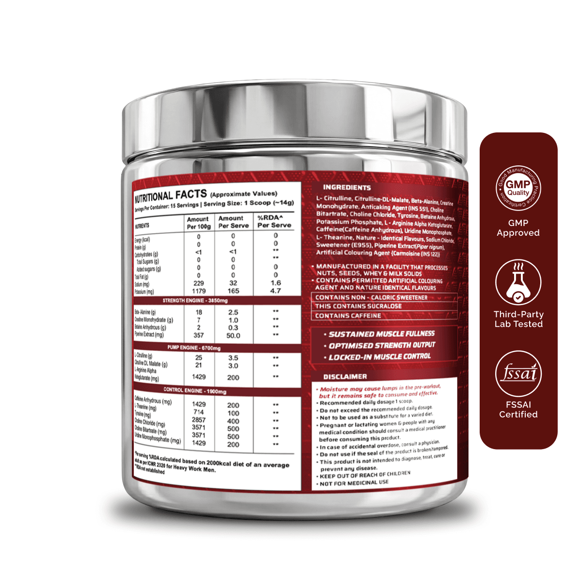 Dynamite Pre-Workout (210g, 15 Servings) | Fruit Blast