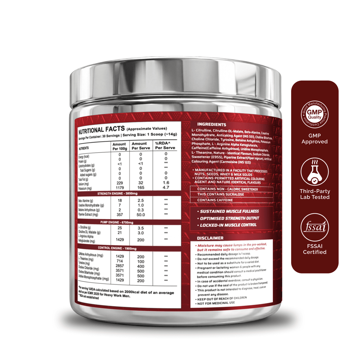 Dynamite Pre-Workout (420g, 30 Servings) | Fruit Blast