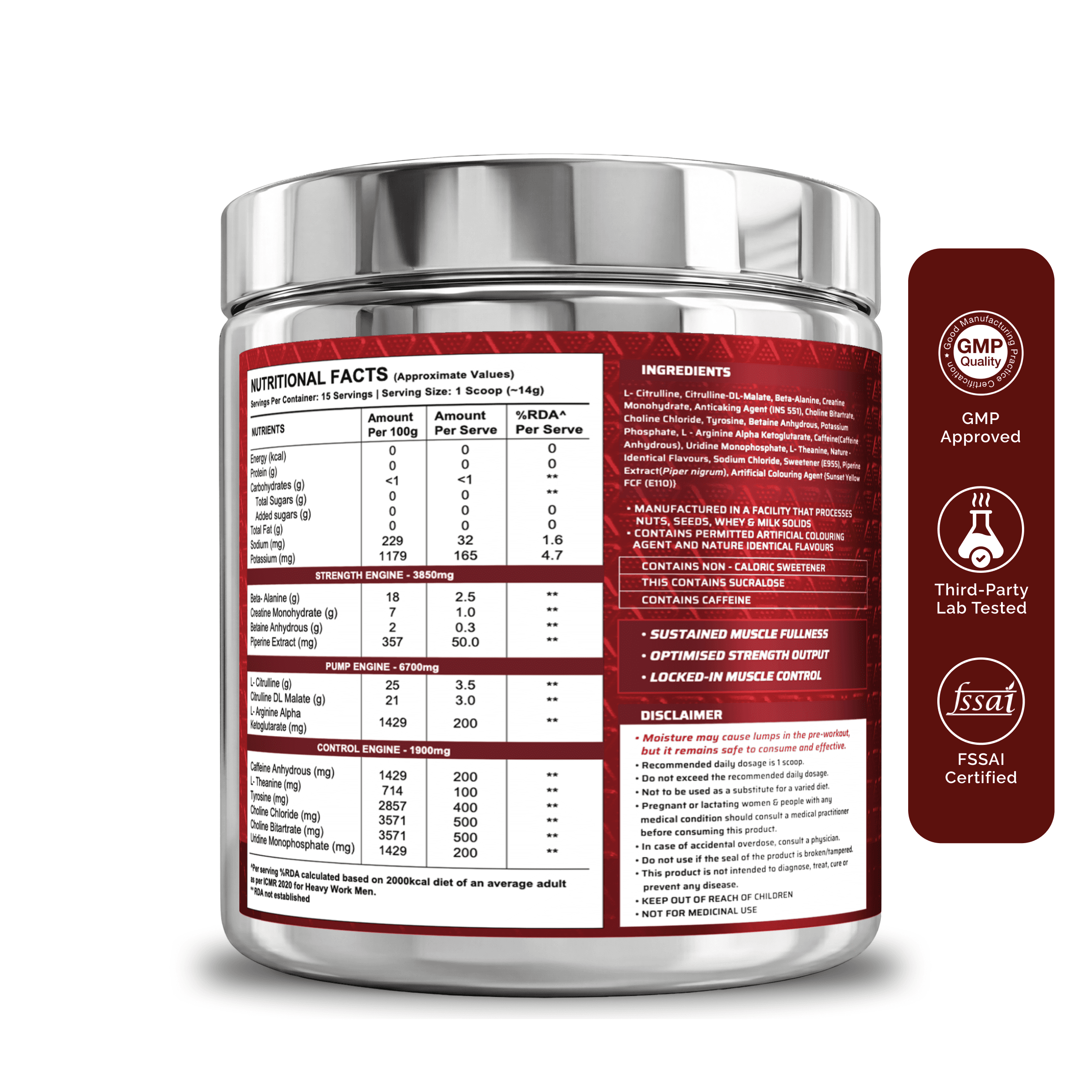 Dynamite Pre-Workout | Valencia Orange - (210g, 15 Servings)