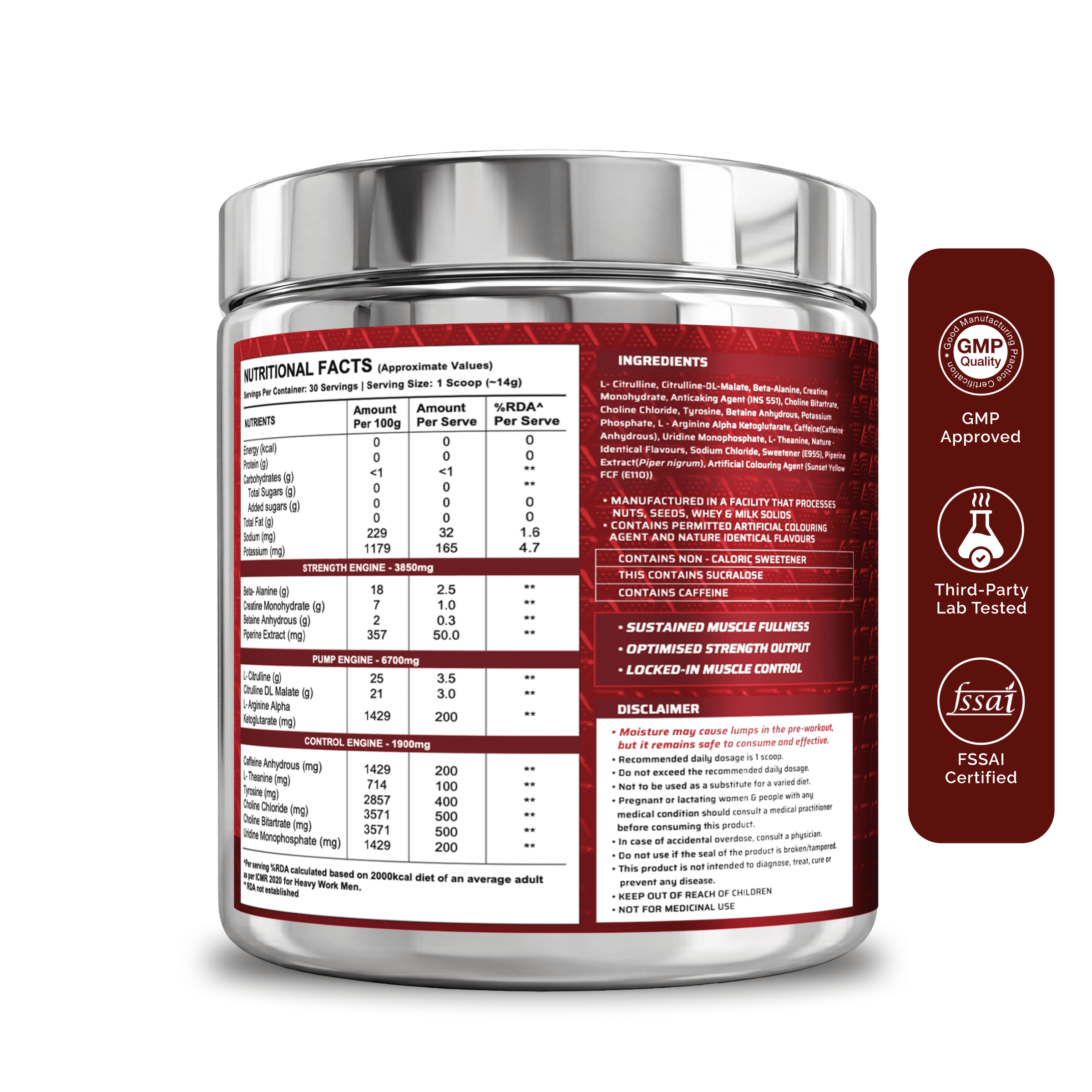 Dynamite Pre-Workout | Valencia Orange - (420g, 30 Servings)