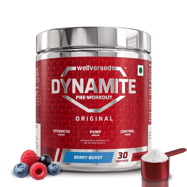 Dynamite Pre-Workout (420g, 30 Servings) | Berry Burst