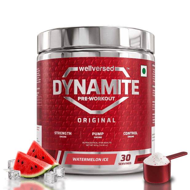 Dynamite Pre-Workout (420g, 30 Servings) | Watermelon Ice