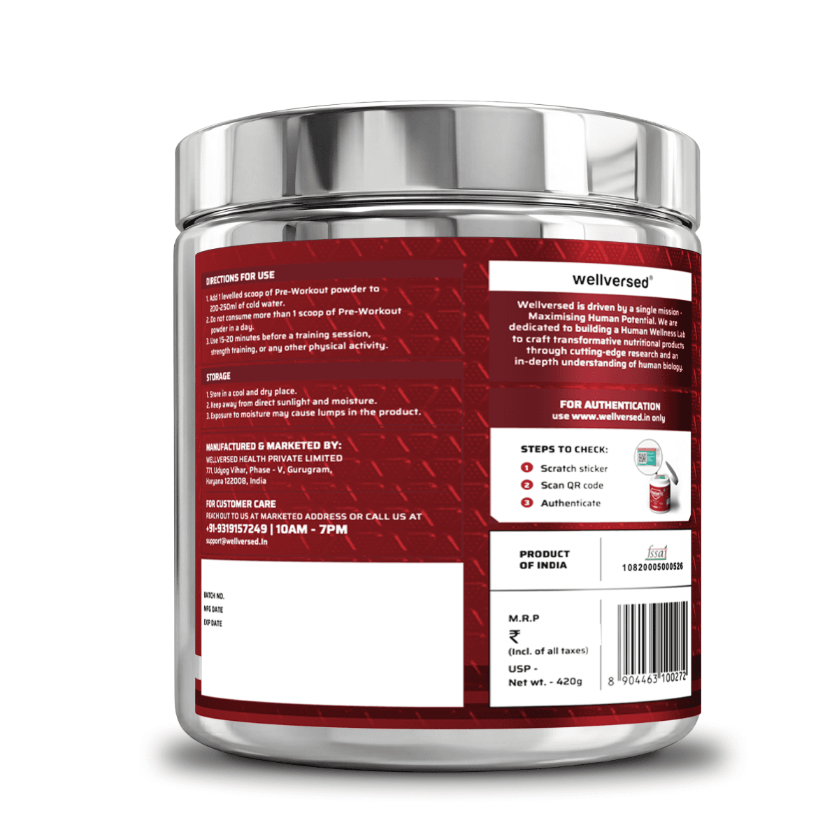 Dynamite Pre-Workout (420g, 30 Servings) | Watermelon Ice