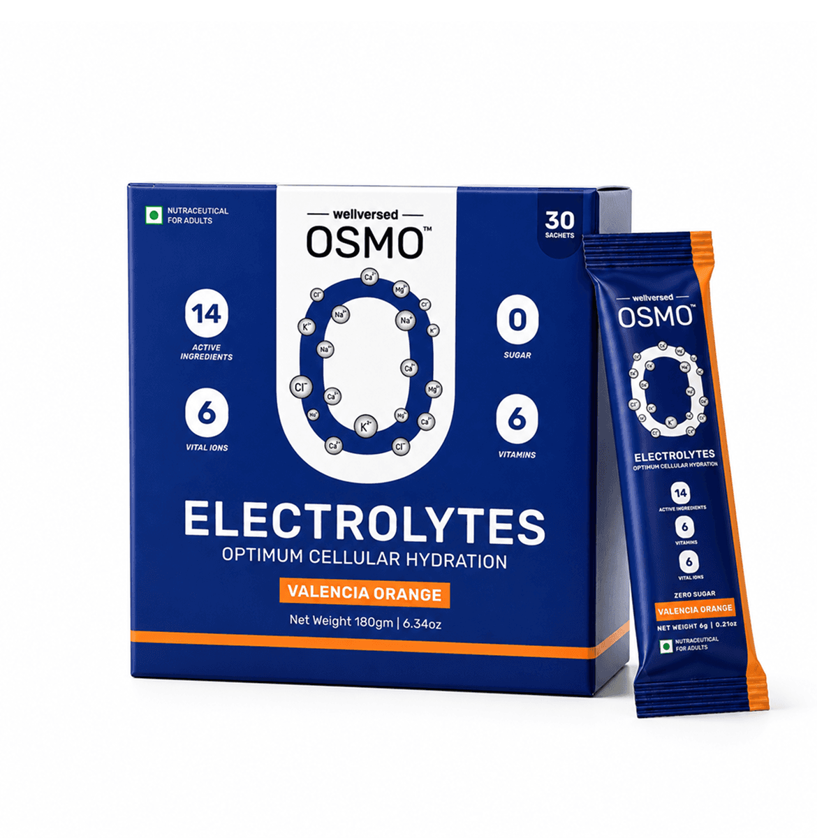 OSMO Electrolytes Sachets (30 Servings, Valencia Orange)