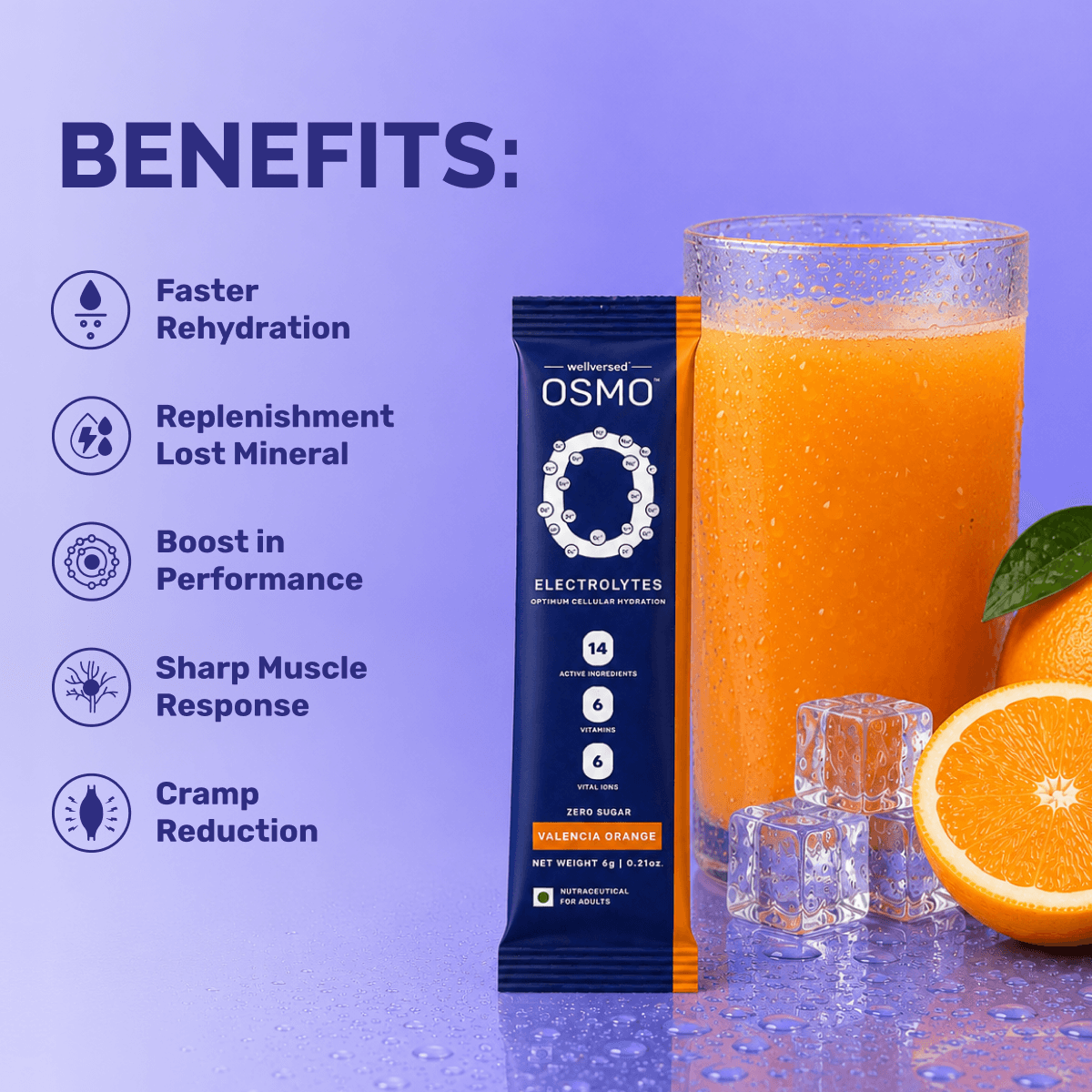 OSMO Electrolytes Sachets (30 Servings, Valencia Orange)