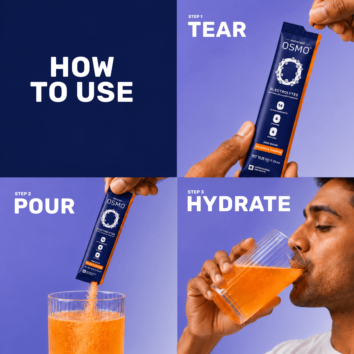 OSMO Electrolytes Sachets (30 Servings, Valencia Orange)