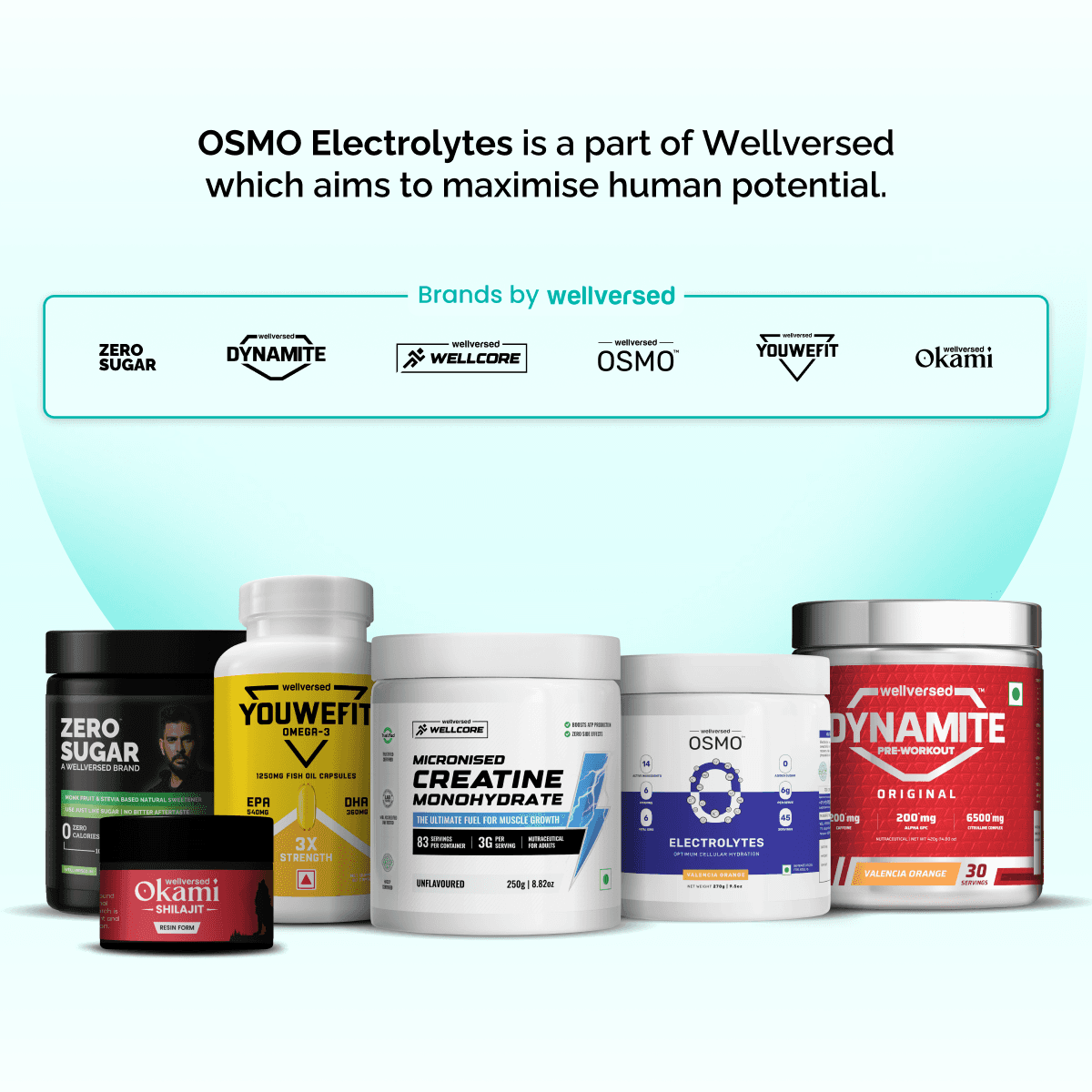 OSMO - Electrolyte Hydration Blend (Advanced Salts + Taurine & Vitamins) | Lemon & Lime (270g, 45 Servings)