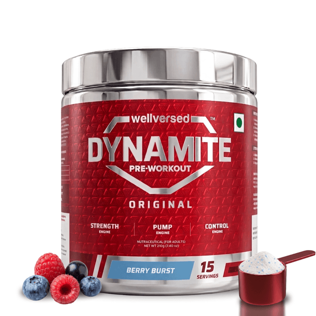 Dynamite Pre-Workout (210g, 15 Servings) | Berry Burst
