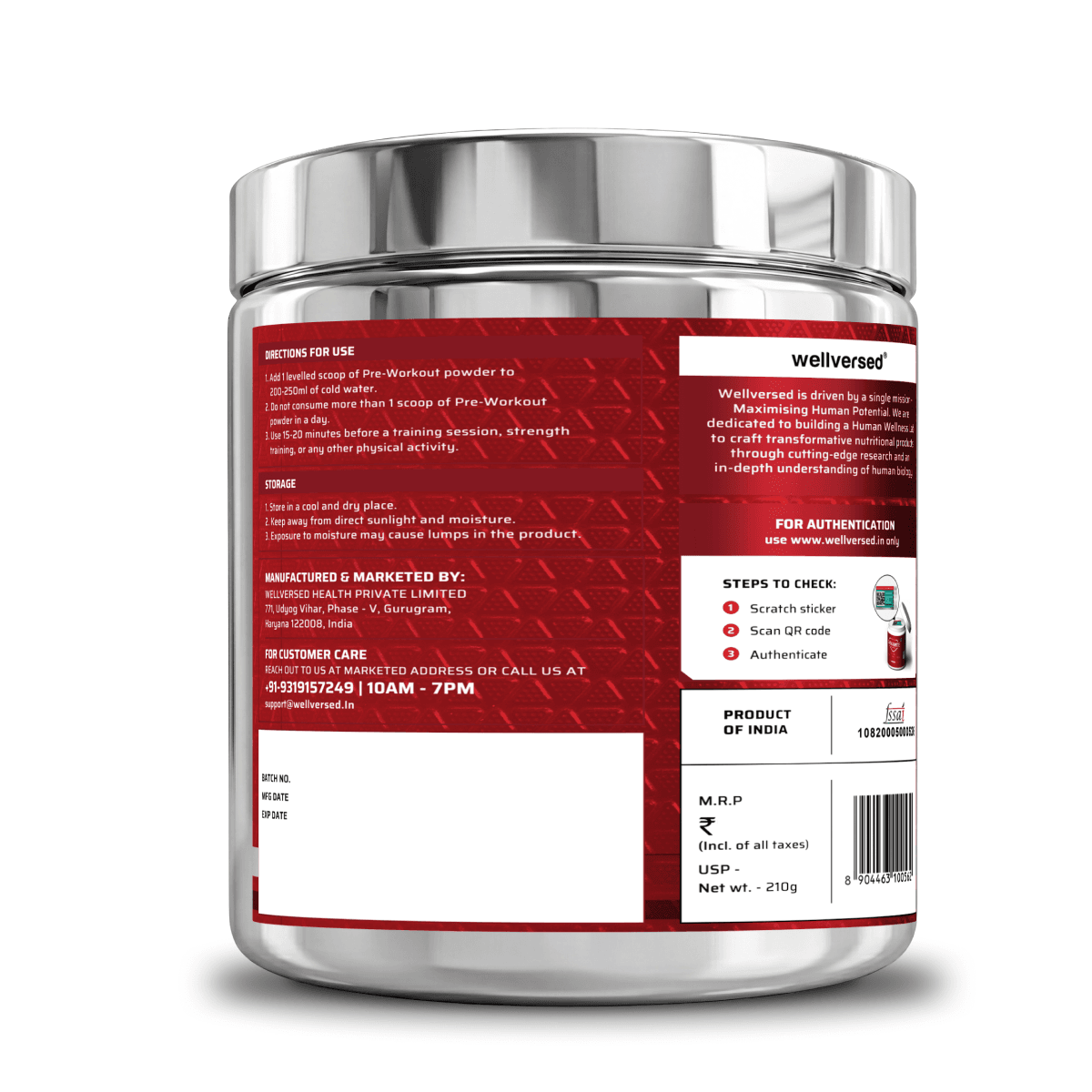 Dynamite Pre-Workout (210g, 15 Servings) | Berry Burst