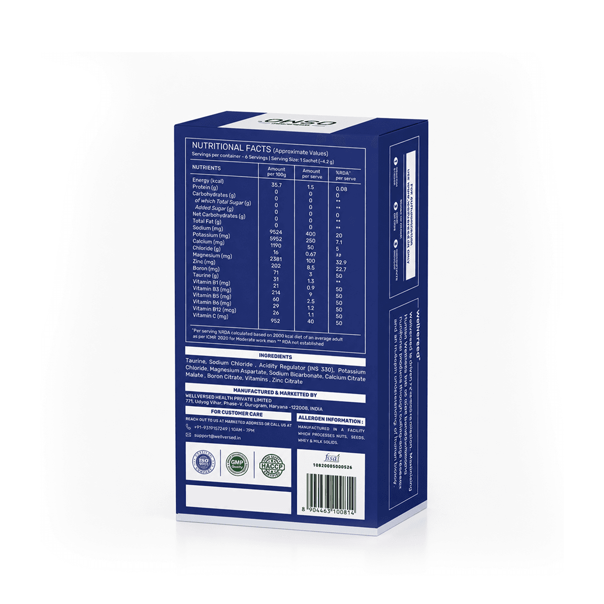 OSMO Electrolyte Sachets (6 Servings, Unflavoured)