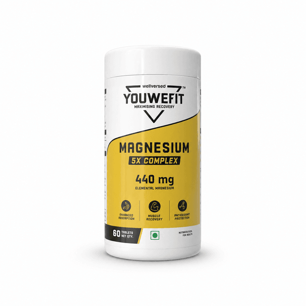 YouWeFit Magnesium 5X Complex (60 Tabs, 30 Servings)