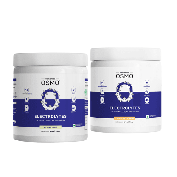 OSMO Electrolyte Jar Duo – Valencia Orange (45 Servings) + Lemon & Lime (45 Servings)
