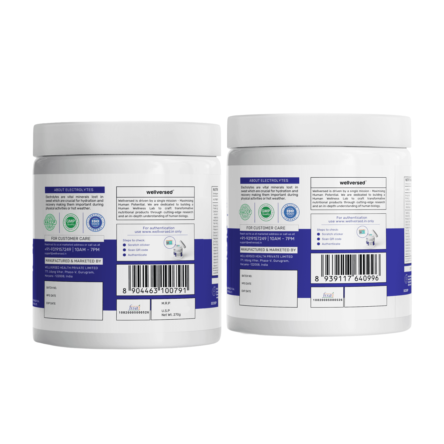OSMO Electrolyte Jar Duo – Valencia Orange (45 Servings) + Lemon & Lime (45 Servings)