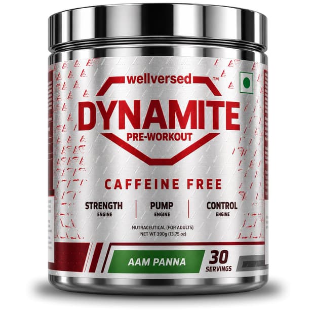Dynamite Pre-Workout Caffeine Free (390g, 30 Servs) | Aam Panna
