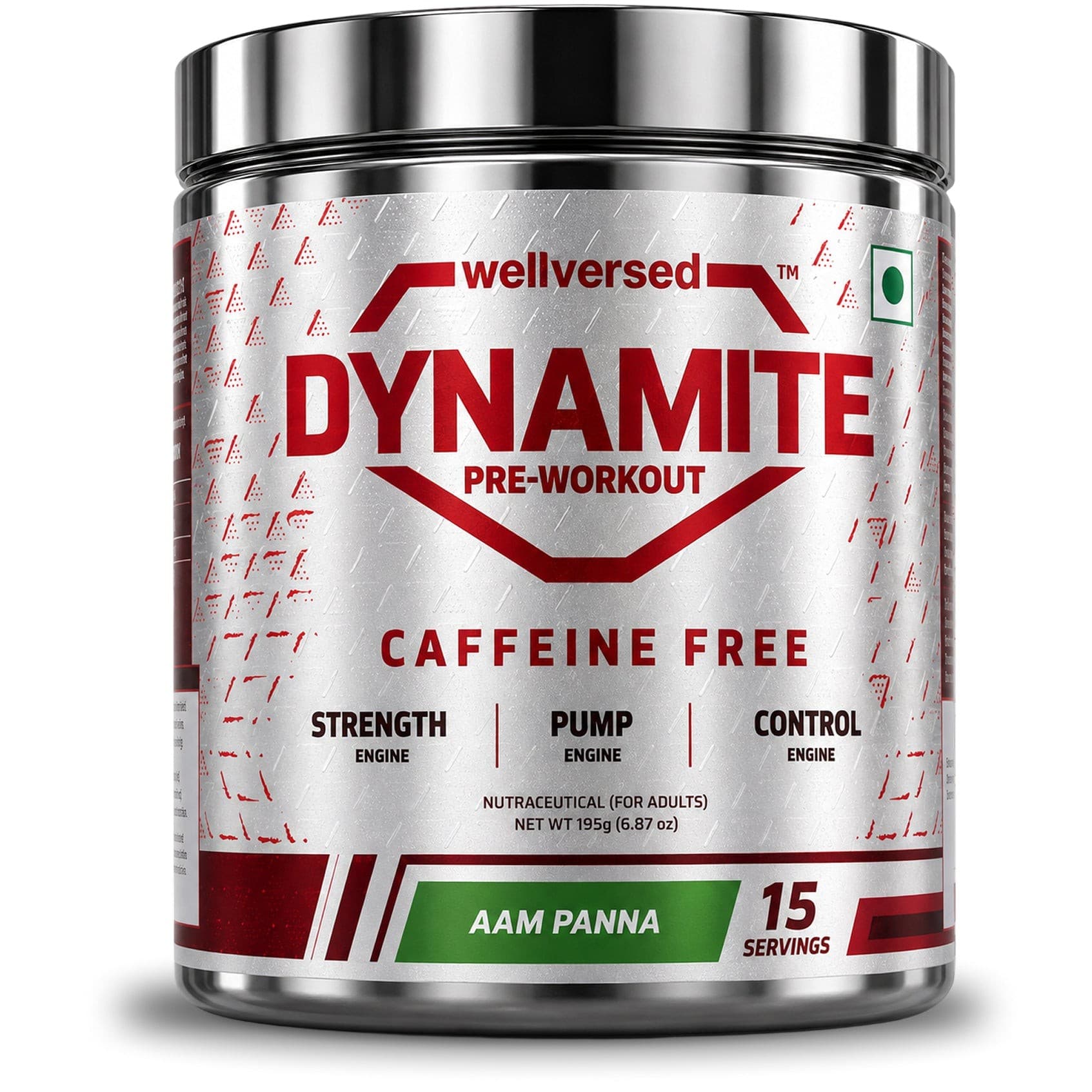 Dynamite Pre-Workout Caffeine Free (195g, 15 Servs) | Aam Panna